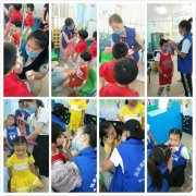 远东化妆实操赴石岩童心幼儿园六一活动化妆花